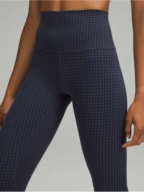 Lululemon Align Leggings Multi Houndstooth Blue Multi
